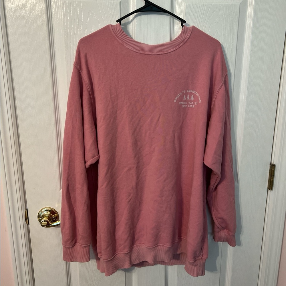 Aerie Pink Crew Neck Sweater